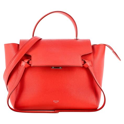 red mini celine bag|red square bag female.